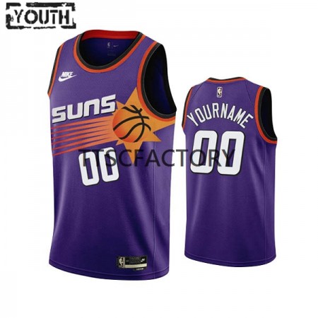 Kinder NBA Phoenix Suns Trikot Benutzerdefinierte Nike 2022-23 Classic Edition Lila Swingman